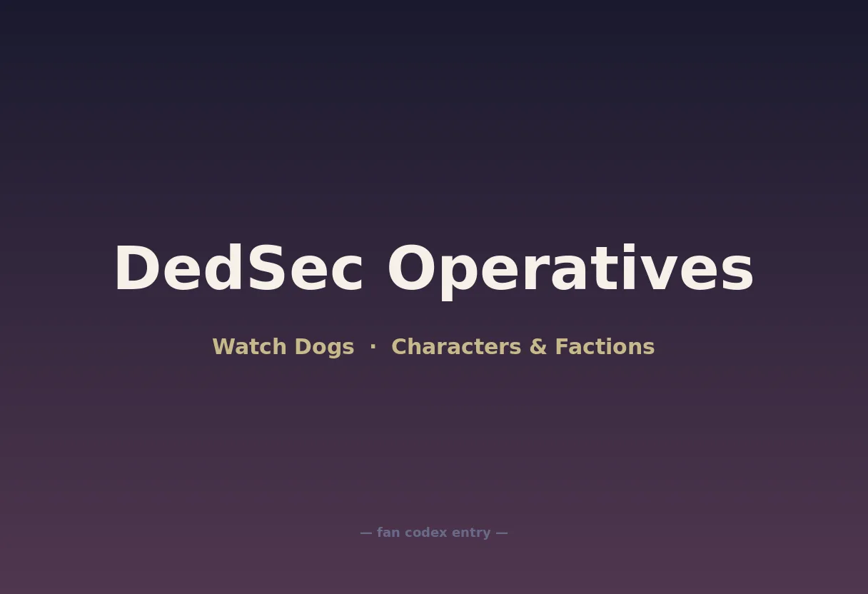 DedSec Operatives
