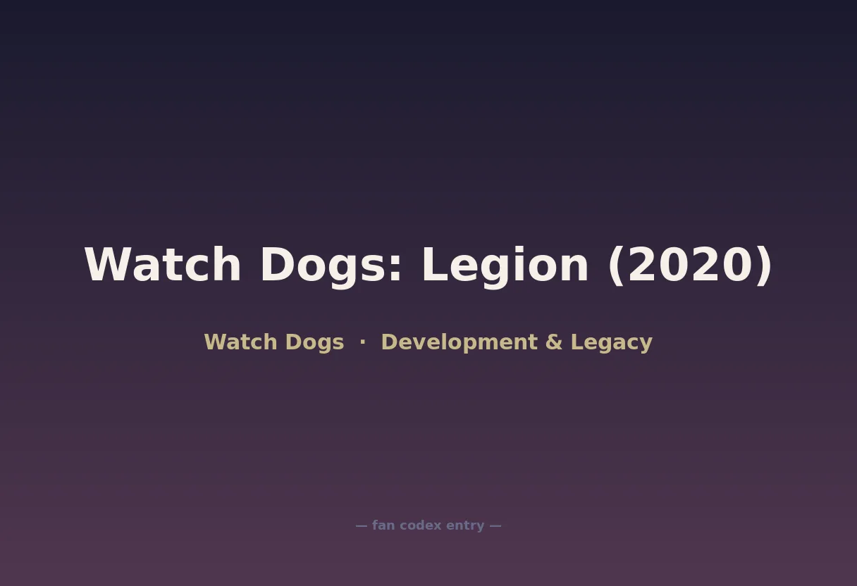 Watch Dogs: Legion (2020)
